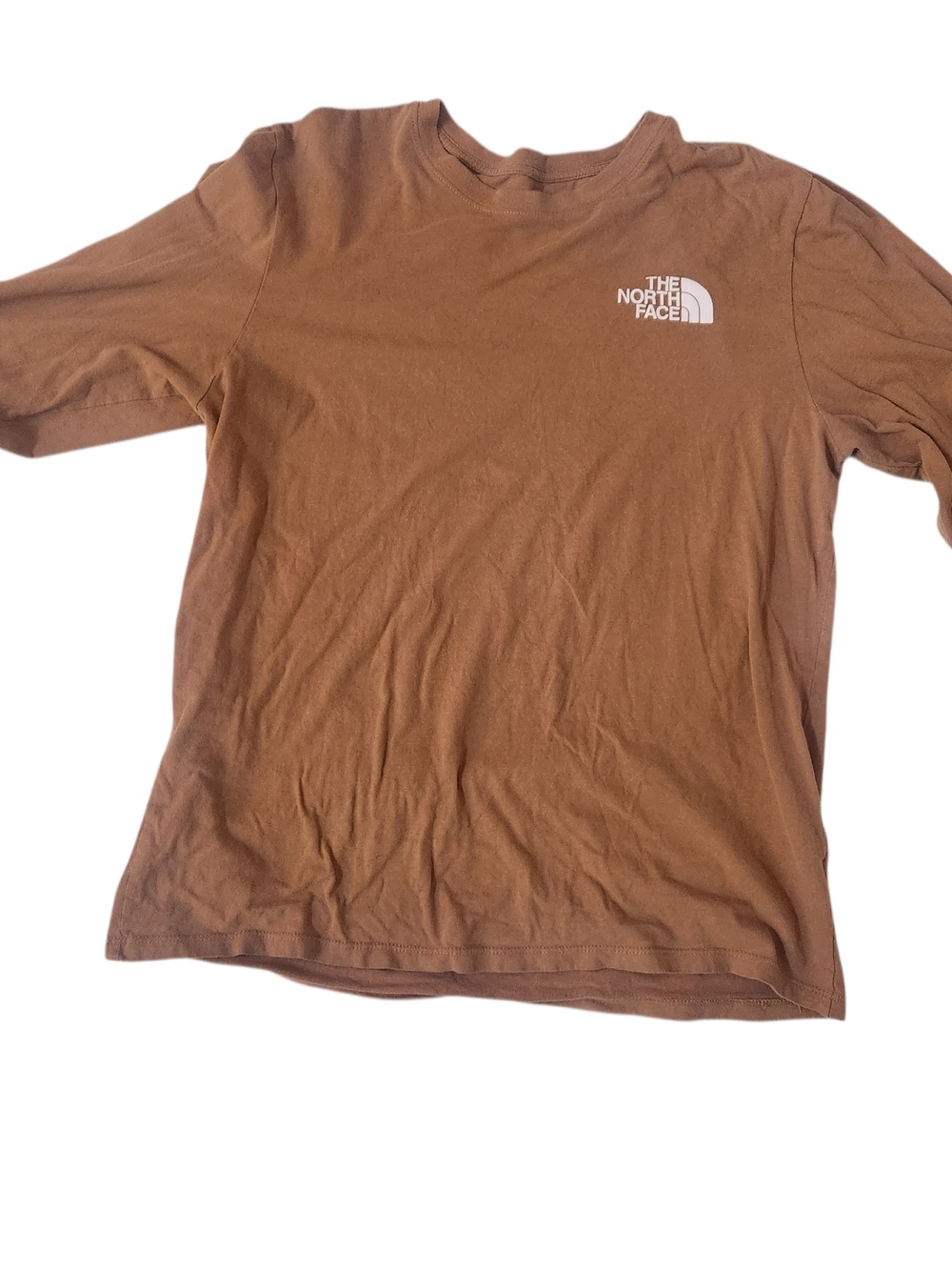 THE NORTH FACE LONG SLEEVE PRINTS CAMEL color TSHIRT MAN SIZE LARGE
